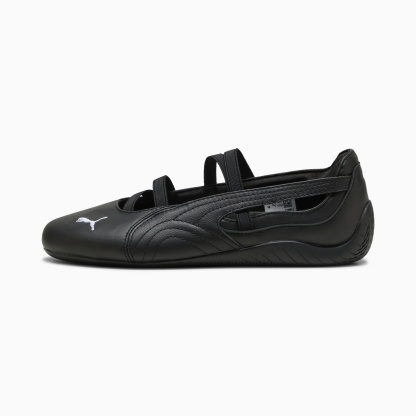 Speedcat Ballet Lederschuhe Damen - PUMA Black-PUMA White