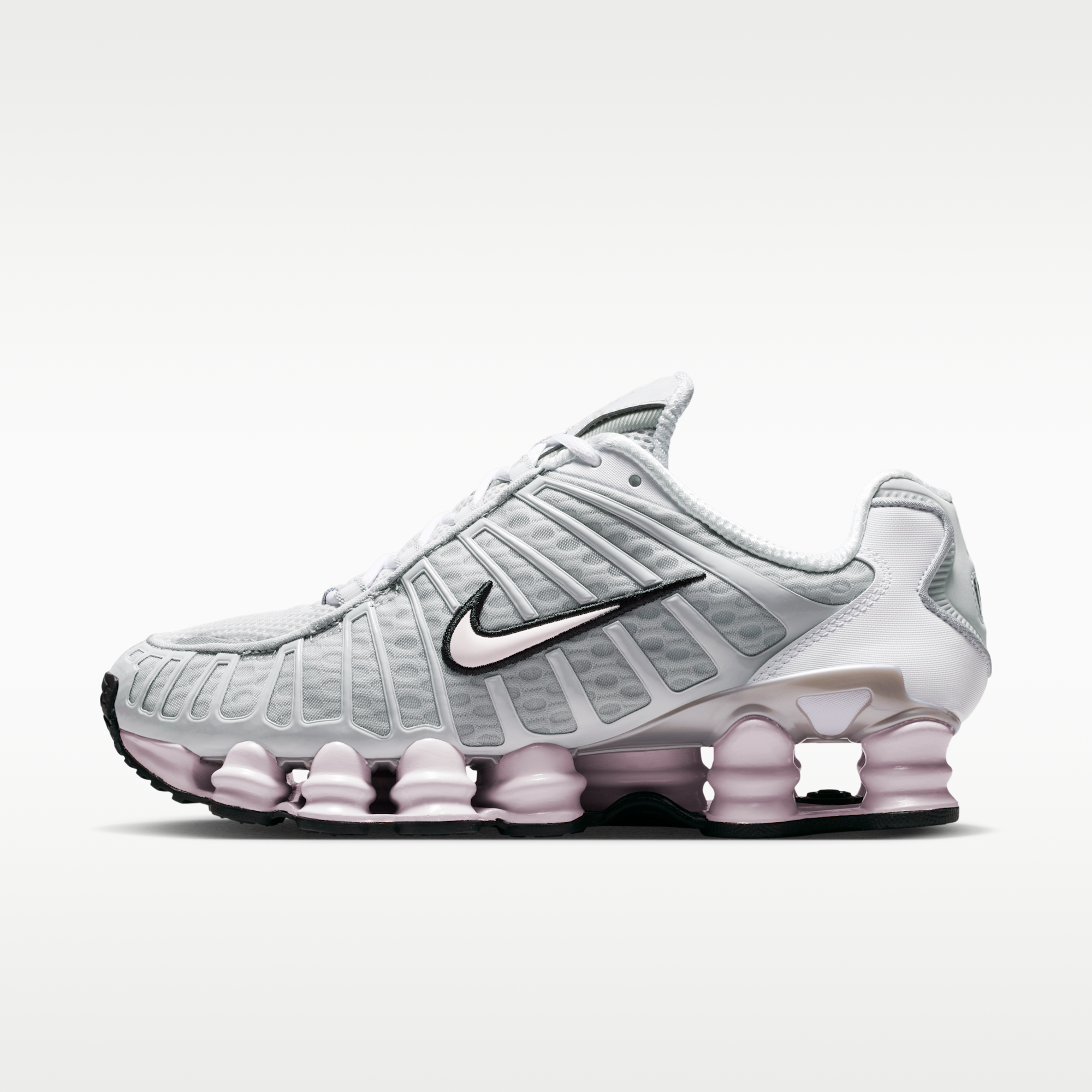 Nike Shox TL - Neutral Grey/Metallic Silver/Μαύρο/Pearl Pink - 1
