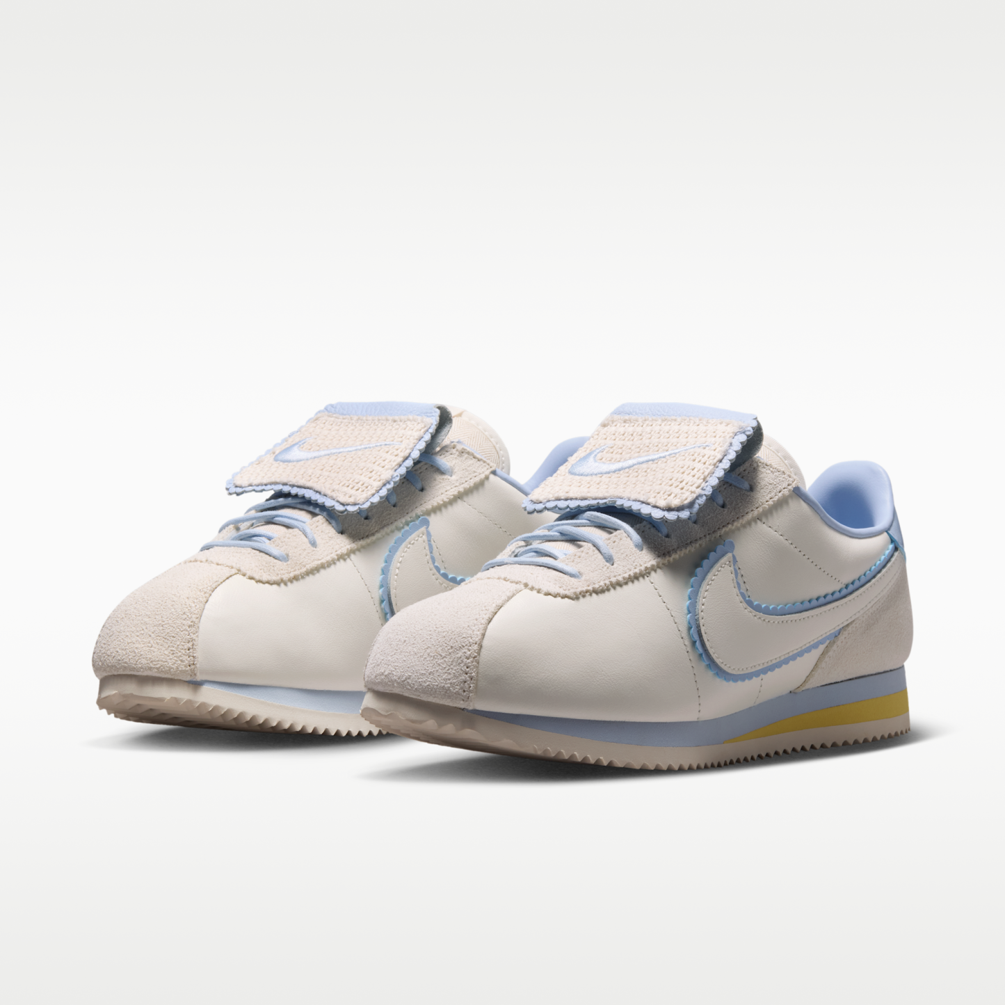 Nike Cortez Textile - Sail/Soft Yellow/Hydrogen Blue/Sail - 5