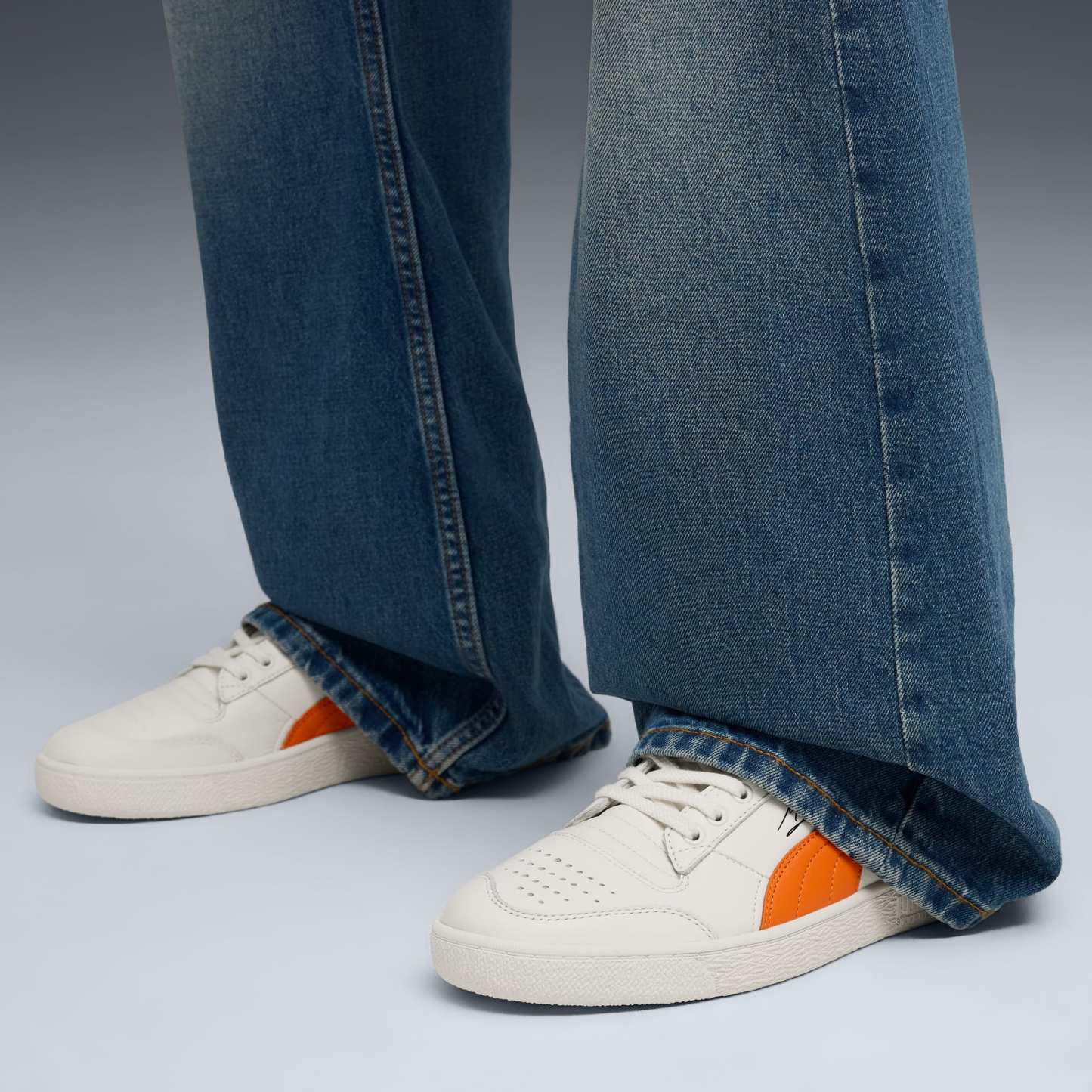 Majesty Sneakers Unisex - Warm White-Orange Poppy