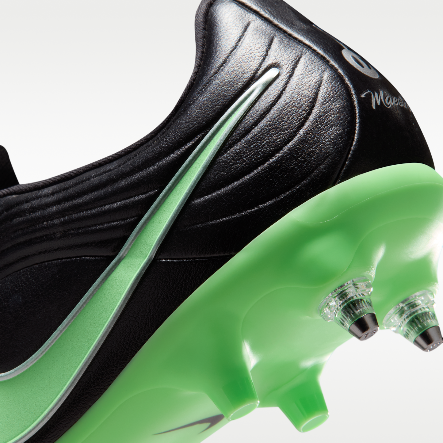 Nike Tiempo Streetgato - Μαύρο/Μαύρο/Illusion Green (IB4478-001) - 9