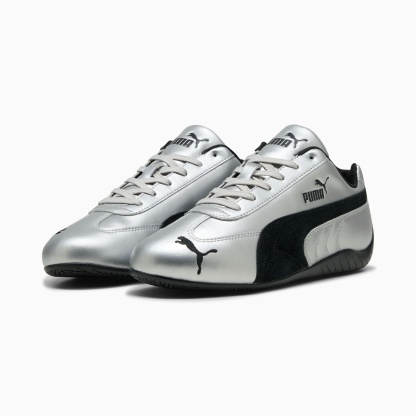 Speedcat Metallic Sneakers Unisex - PUMA Silver-PUMA Black