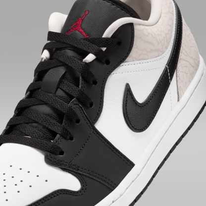 Air Jordan 1 Low SE - Μαύρο/Λευκό/Light Orewood Brown/Team Red - 7