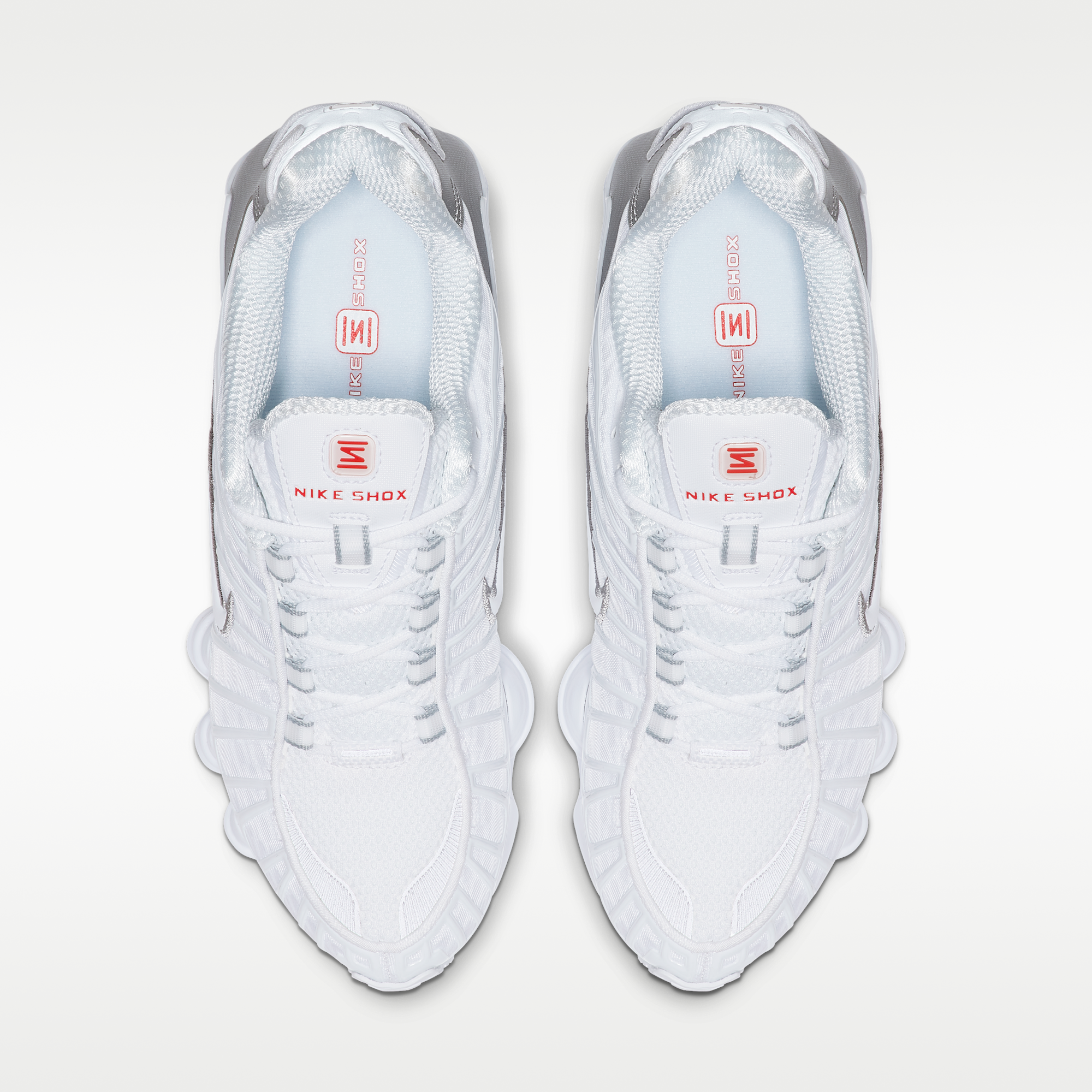 Nike Shox TL - Λευκό/Metallic Silver/Max Orange/Λευκό - 4