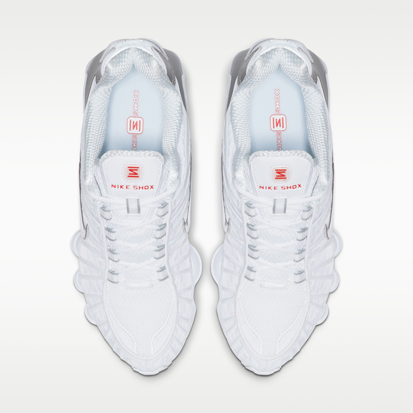 Nike Shox TL - Λευκό/Metallic Silver/Max Orange/Λευκό - 4
