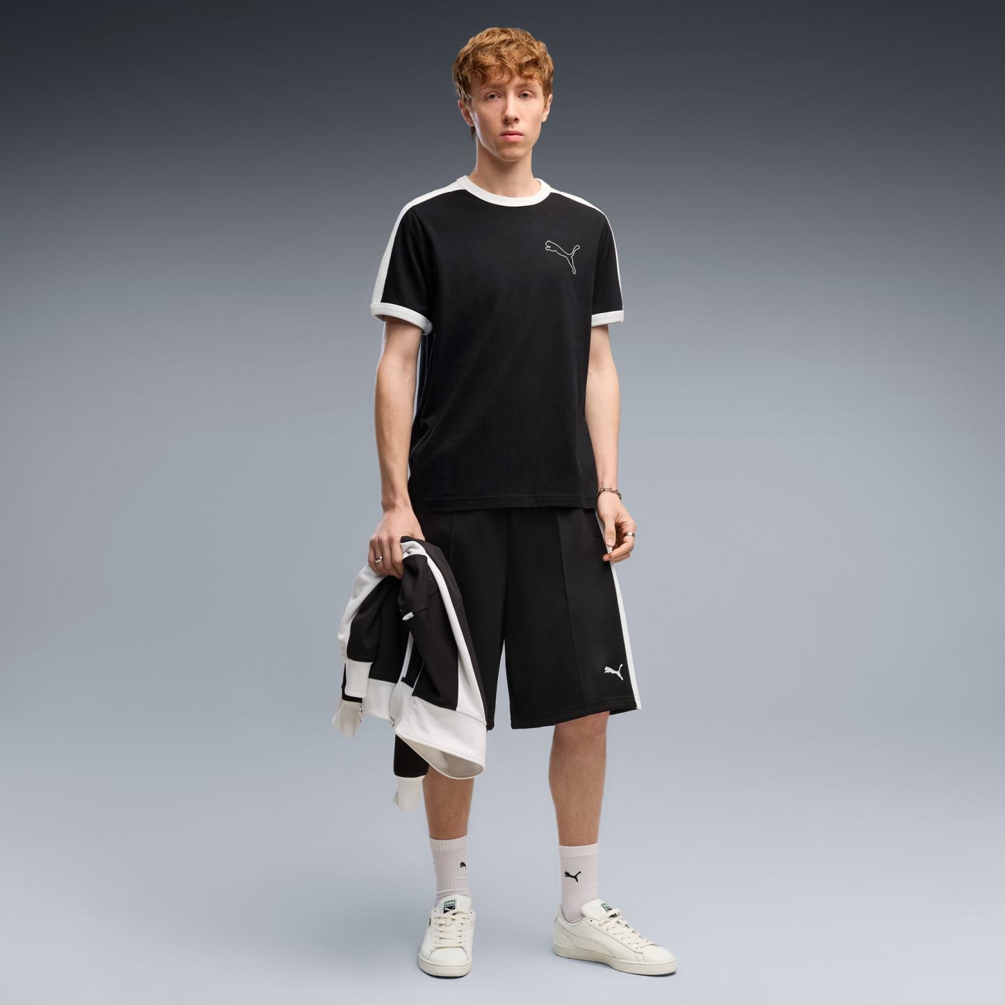 T7 Love Of The Cat Ringer T-Shirt Herren - PUMA Black