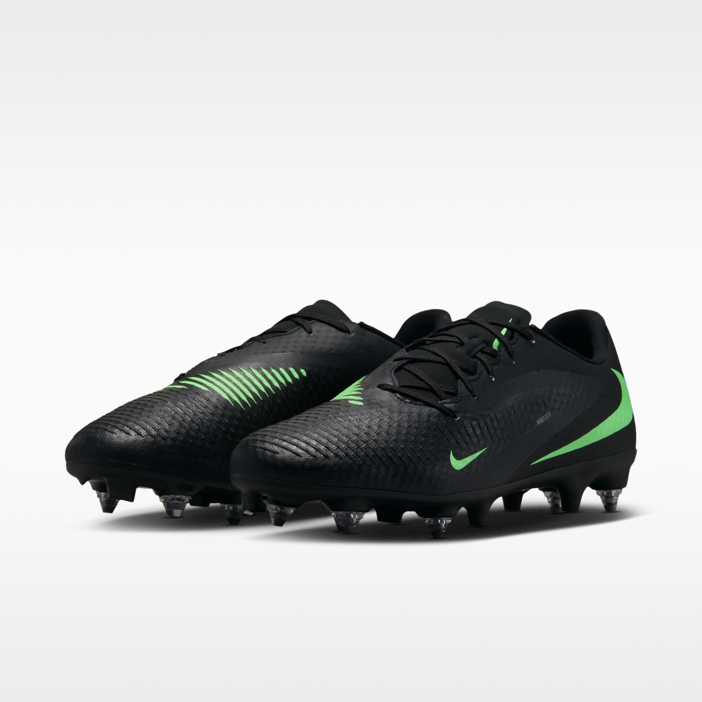 Nike Phantom 6 Low Academy - Μαύρο/Μαύρο/Illusion Green (HQ2315-001) - 5