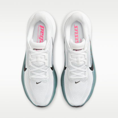 Nike Pegasus 42 - Λευκό/Mineral Slate/Hyper Pink/Μαύρο - 4