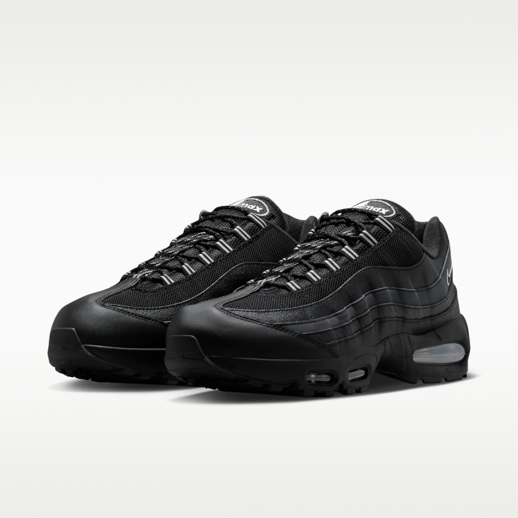 Nike Air Max 95 Big Bubble - Μαύρο/Metallic Silver/Cool Grey/Λευκό - 5