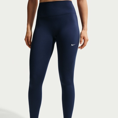 Nike One mit nahtloser Vorderseite - Nike One Leggings in voller Länge mit nahtloser Vorderseite und hohem Bund (Damen)