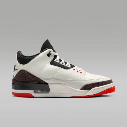 Air Jordan 3 "World's Best" - Sail/University Red/Pale Ivory/Μαύρο - 3