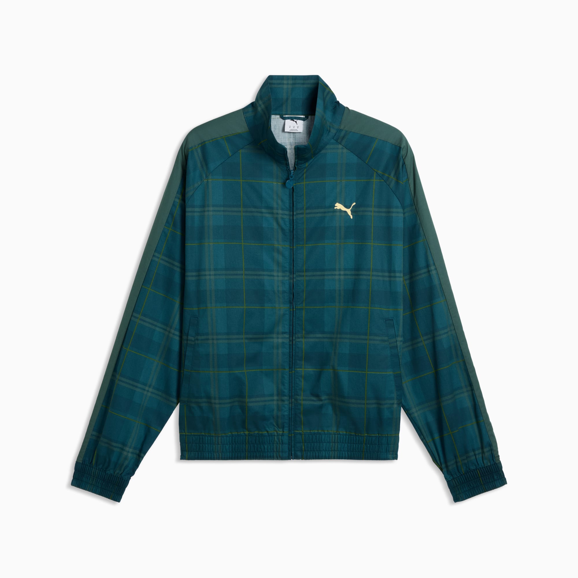 T7 Relaxed Tartan Trainingsjacke Herren - Midnight Petrol