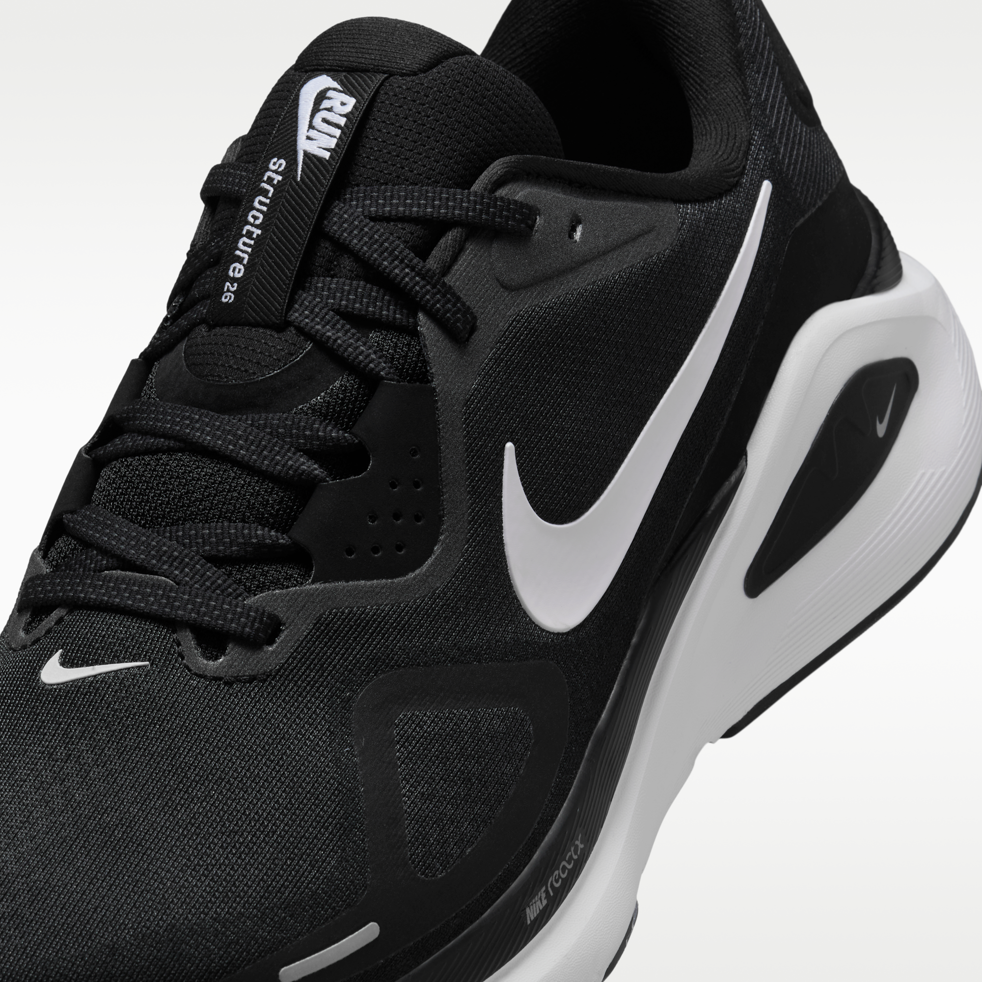 Nike Structure 26 - Μαύρο/Wolf Grey/Metallic Silver/Λευκό - 7
