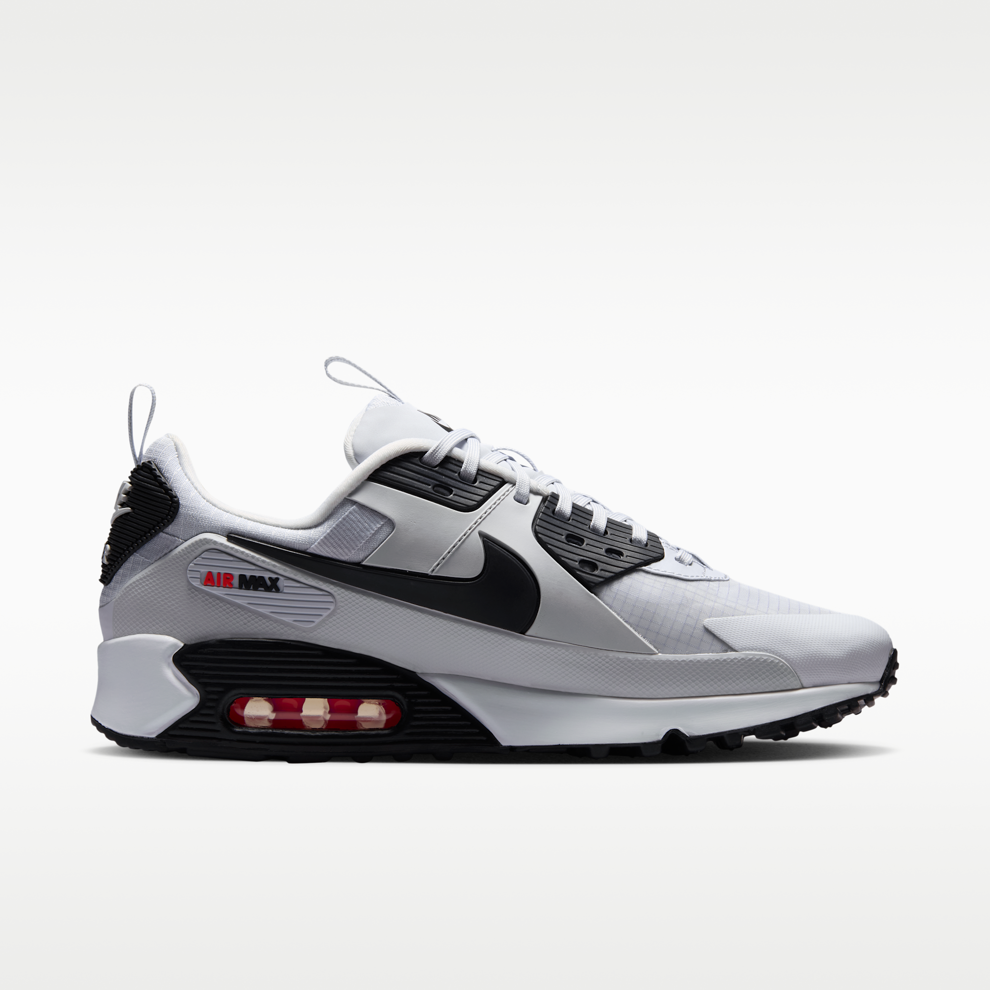 Nike Air Max 90 Drift - Pure Platinum/Bright Crimson/Μαύρο - 3