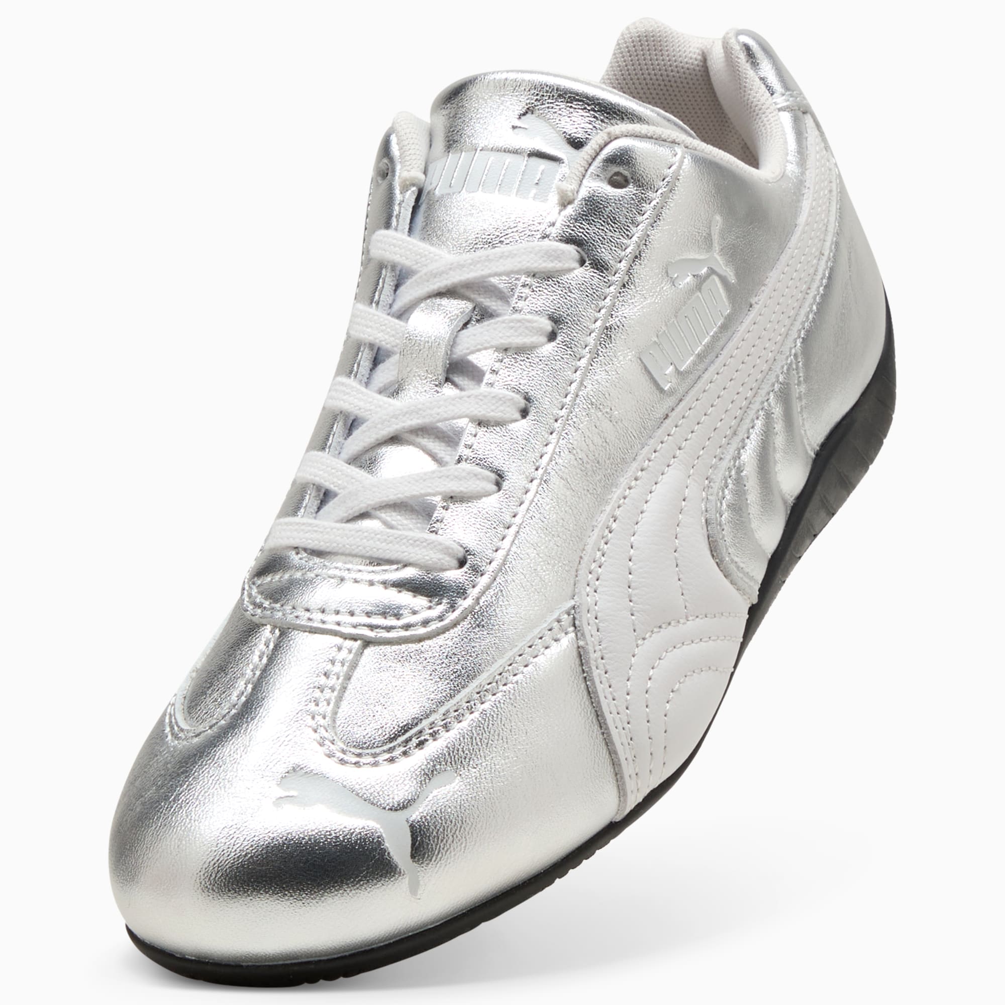 Speedcat Silver Sneakers Damen - Feather Gray-PUMA Black
