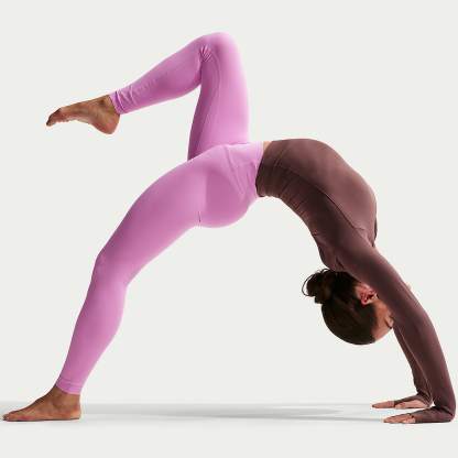 Nike Zenvy - Nike Zenvy Leggings in voller Länge mit hohem Bund und ohne Frontnaht (Damen)