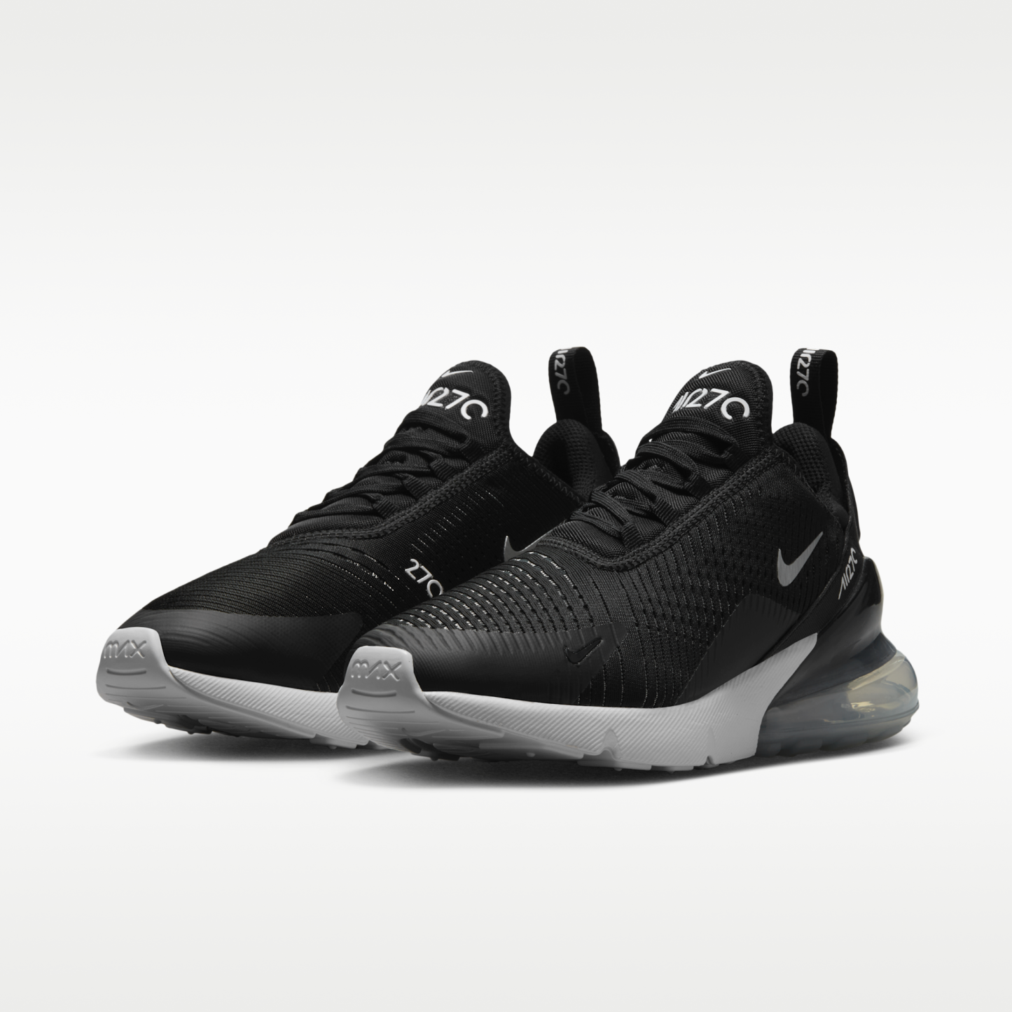 Nike Air Max 270 - Μαύρο/Λευκό/Metallic Silver - 5
