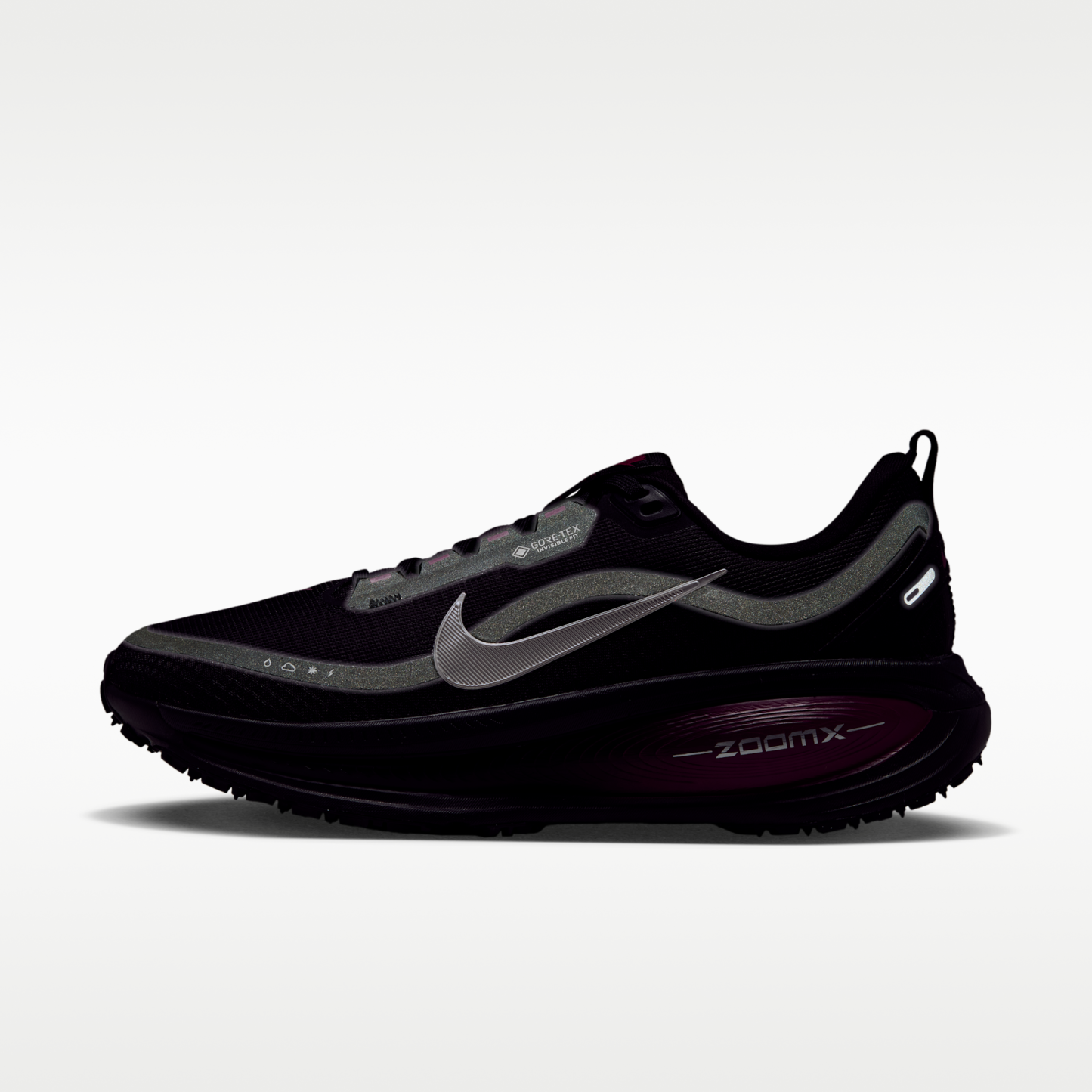 Nike Vomero 18 GORE-TEX - Μαύρο/True Berry/Purple Pulse/Metallic Silver - 9