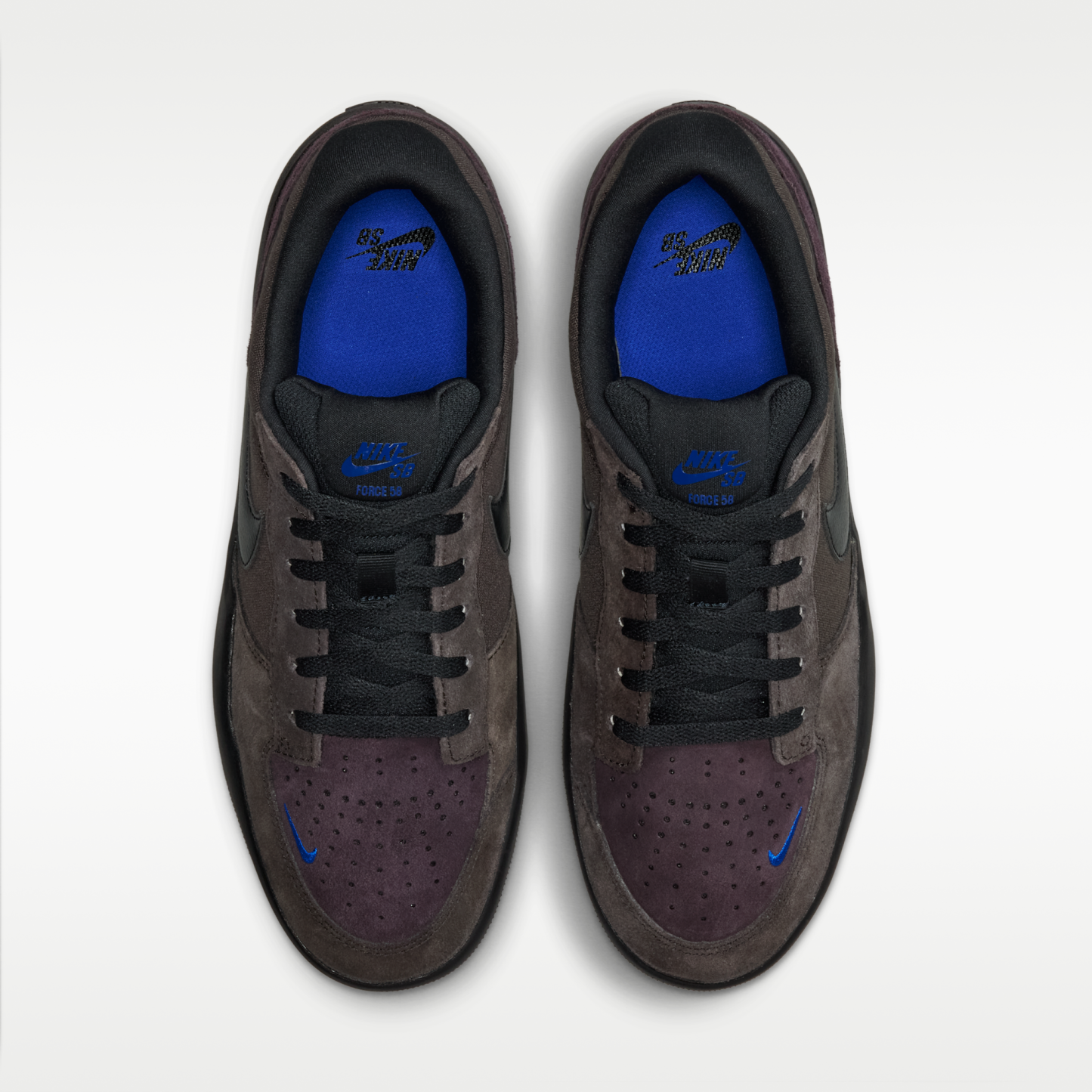 Nike SB Force 58 - Shadow Brown/Burgundy Ash/Racer Blue/Μαύρο - 4