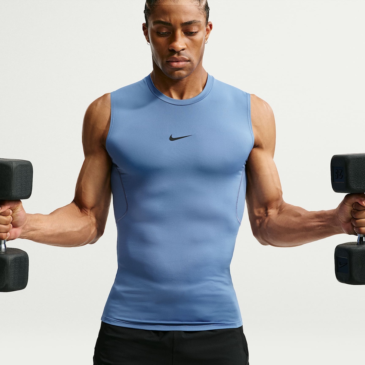 Nike Pro - Nike Pro ärmelloses Dri-FIT Fitnessoberteil mit enger Passform für Herren