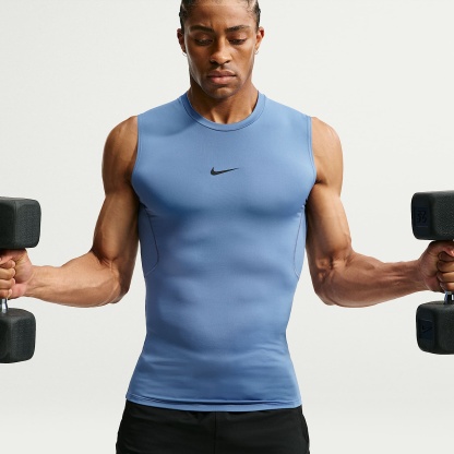 Nike Pro - Nike Pro ärmelloses Dri-FIT Fitnessoberteil mit enger Passform für Herren