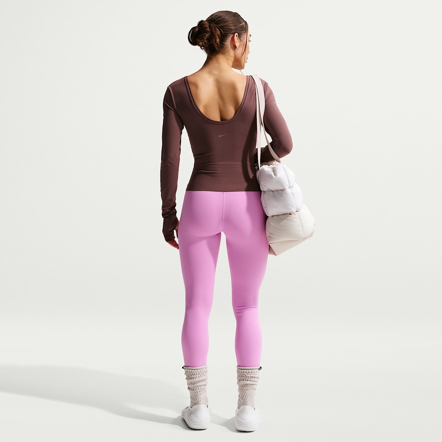 Nike Zenvy - Nike Zenvy Leggings in voller Länge mit hohem Bund und ohne Frontnaht (Damen)