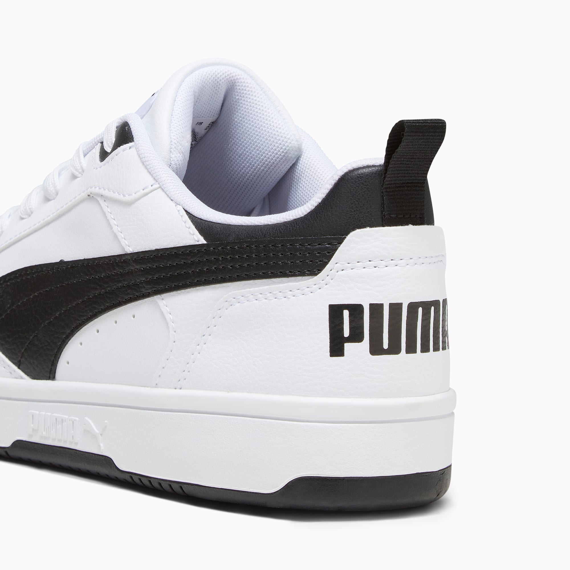 Rebound V6 Low Sneakers - PUMA White-PUMA Black-PUMA Black