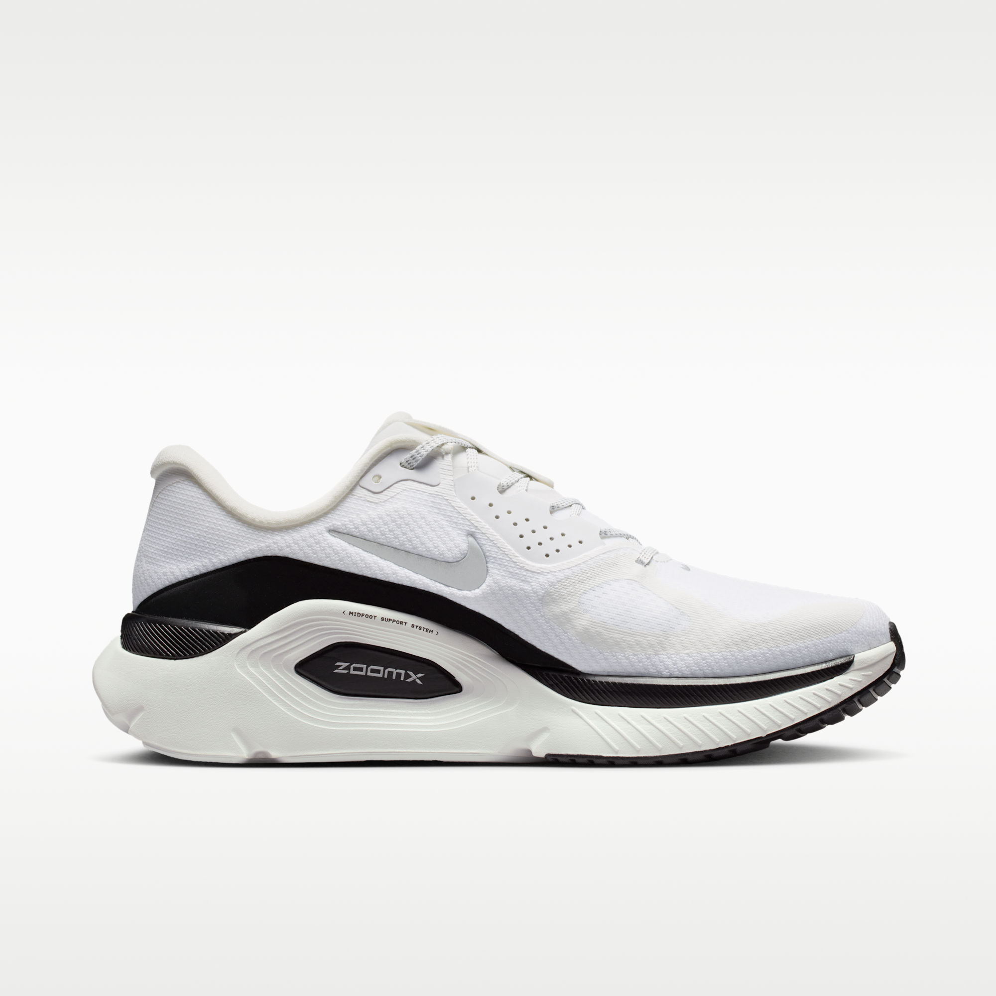 Nike Structure Plus - Summit White/Μαύρο/Metallic Silver - 3