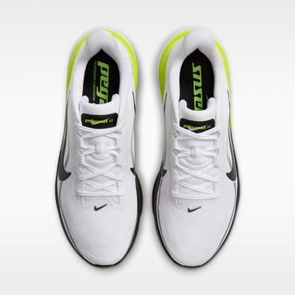 Nike Pegasus 42 - Λευκό/Lemon Venom/Λευκό/Μαύρο - 4