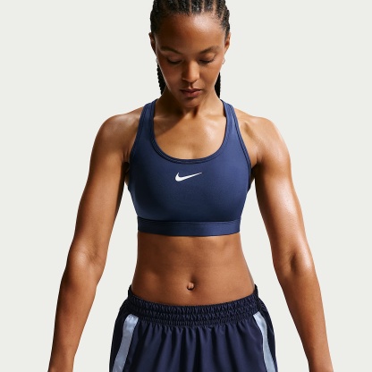 Nike Swoosh - Nike Swoosh gepolsterter Sport-BH mit mittlerem Halt