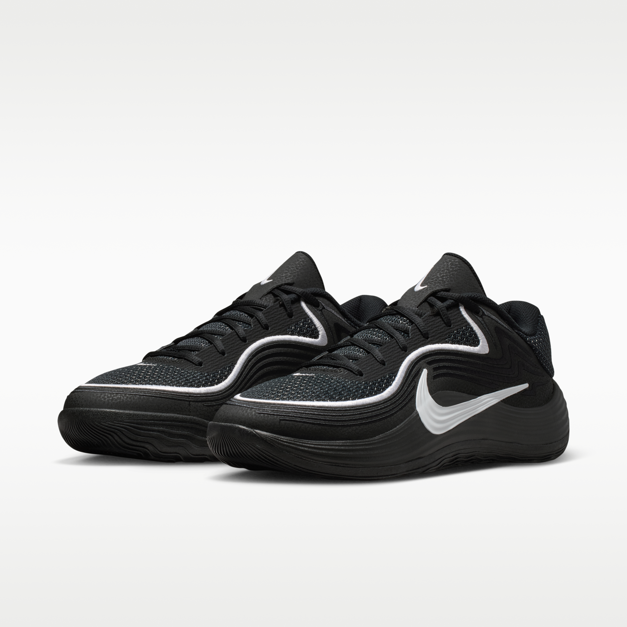 Nike Precision 8 Low - Μαύρο/Λευκό/Λευκό - 5