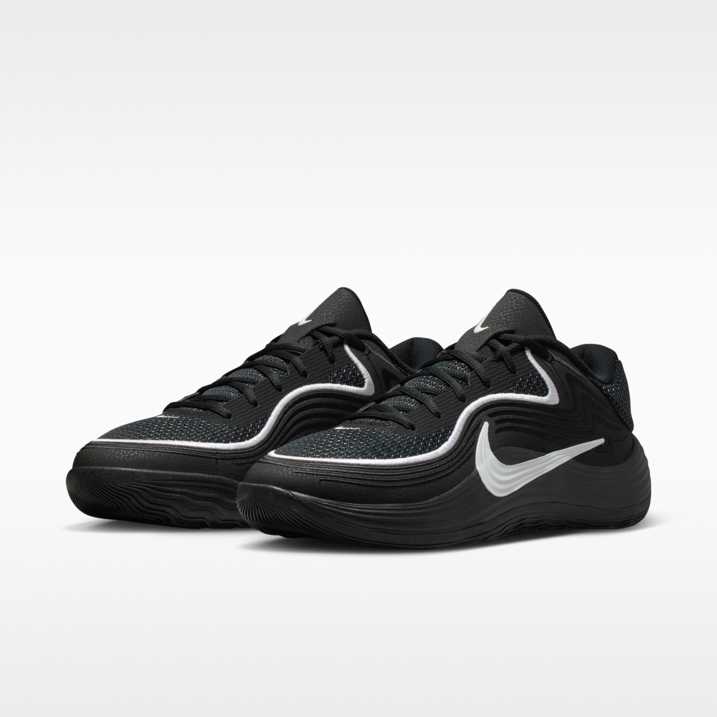 Nike Precision 8 Low - Μαύρο/Λευκό/Λευκό - 5