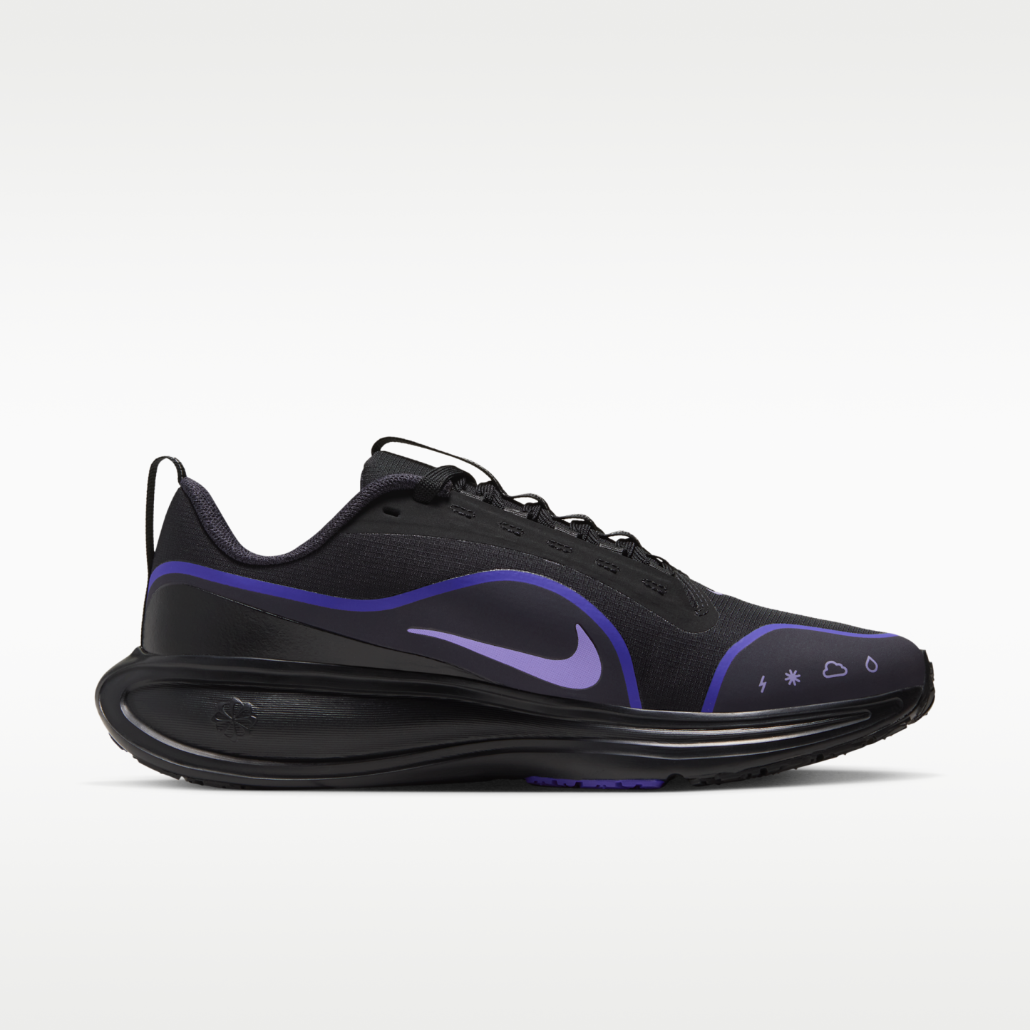 Nike Revolution 8 Utility - Μαύρο/Persian Violet/Gridiron/Purple Pulse - 3