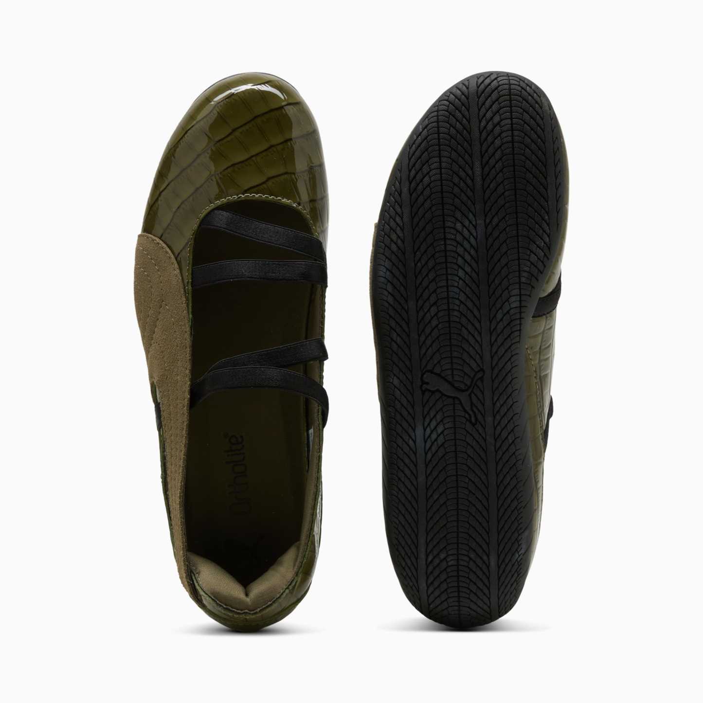 Speedcat Ballet Croc-Texture Sneakers Damen - PUMA Olive-PUMA Black