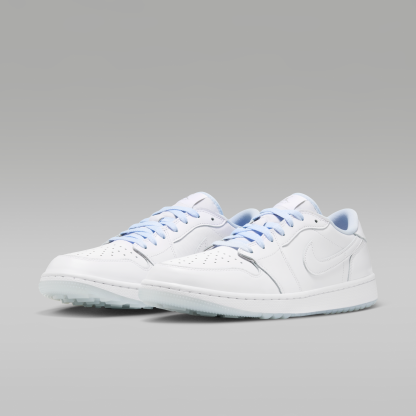 Air Jordan 1 Low G - Λευκό/Hydrogen Blue/Metallic Silver/Λευκό - 5