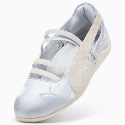 Speedcat Satin Ballet Sneakers Damen - Silver Mist-Warm White