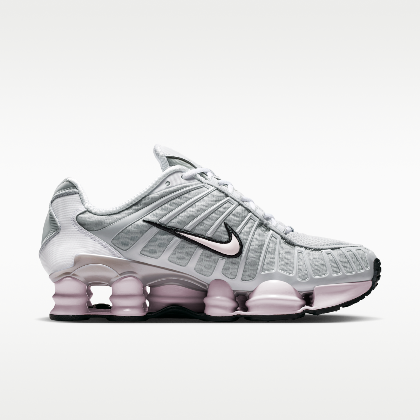 Nike Shox TL - Neutral Grey/Metallic Silver/Μαύρο/Pearl Pink - 3