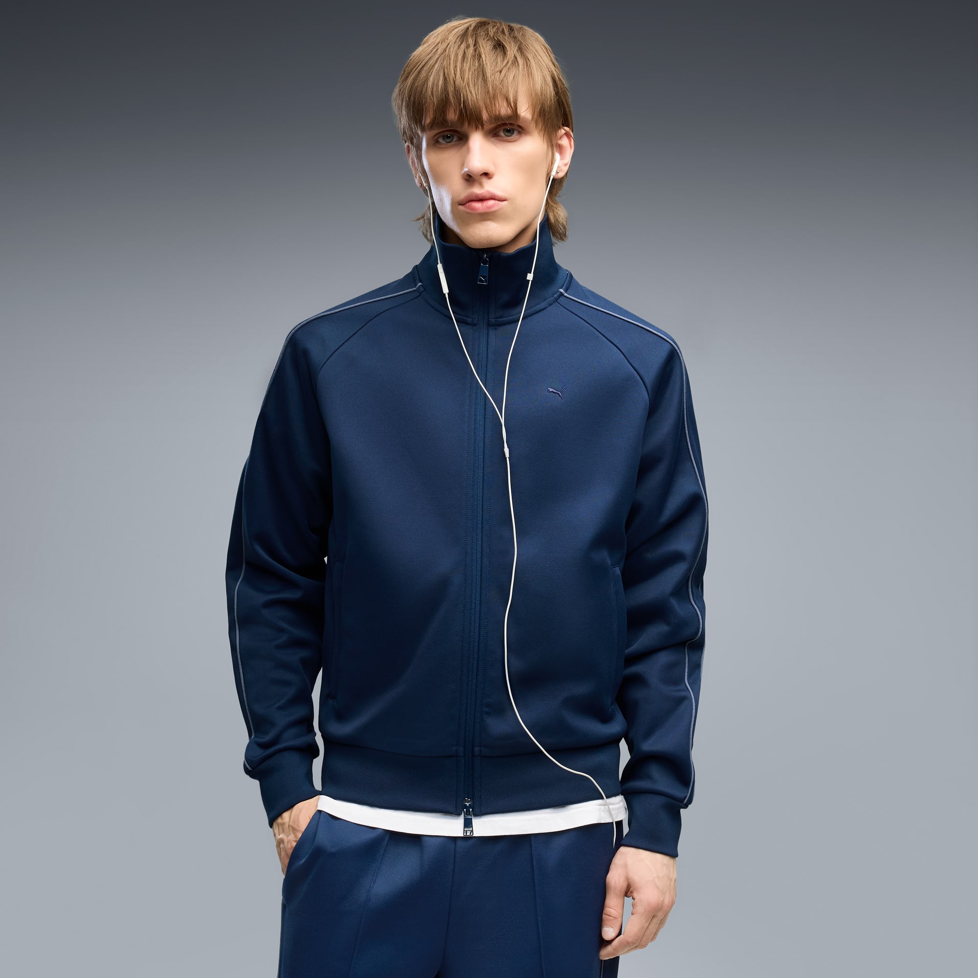 T7 Herren Trainingsjacke - Persian Blue