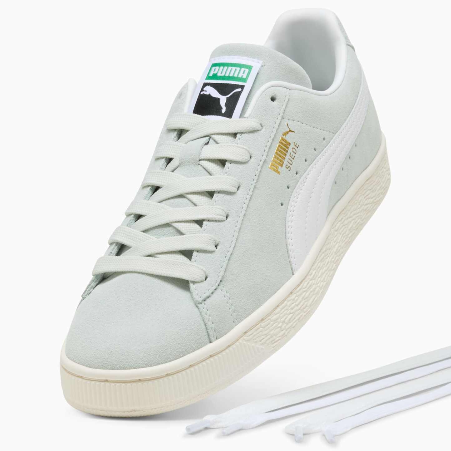 Suede Classic Sneakers Unisex - Créme De Mint-PUMA White
