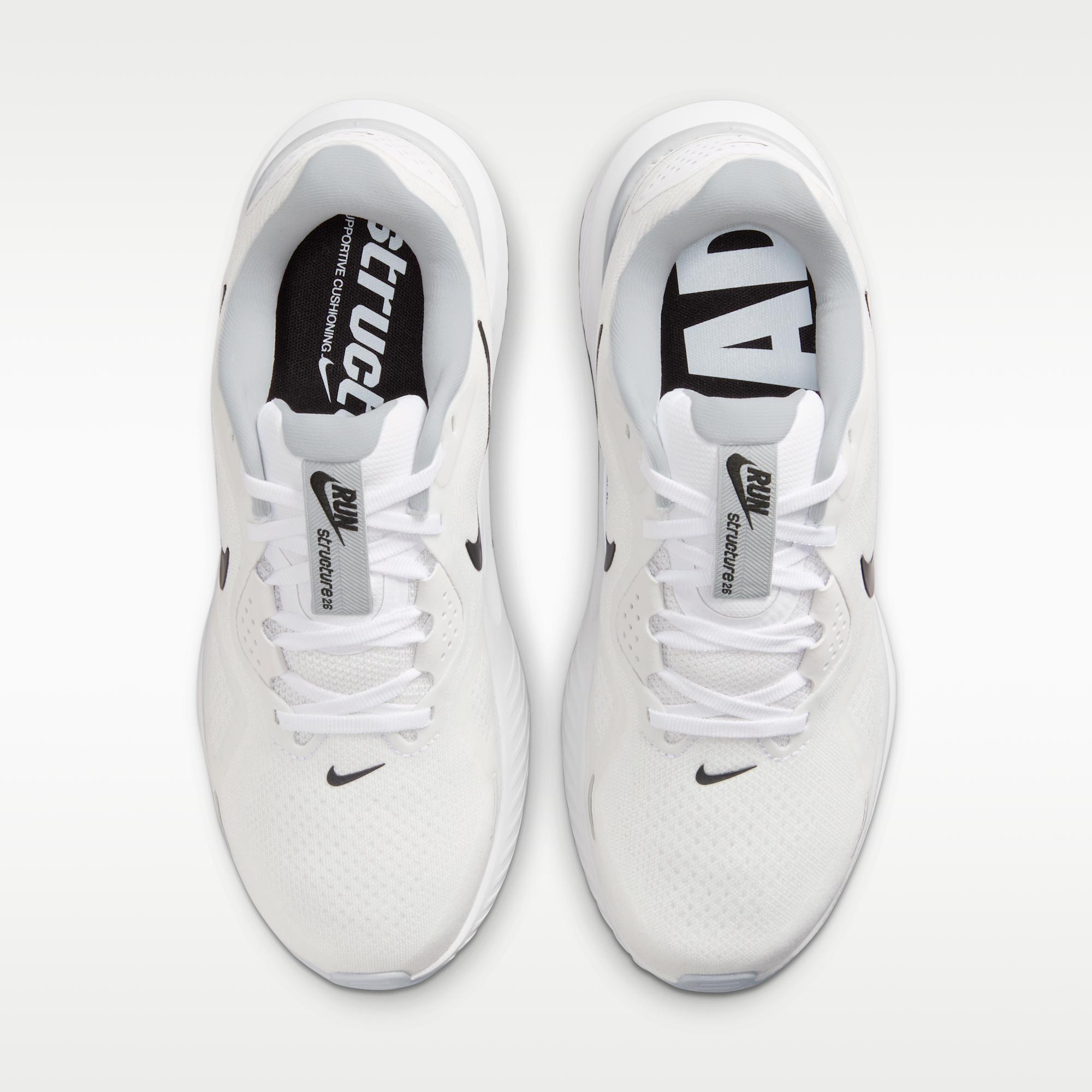 Nike Structure 26 - Λευκό/Pure Platinum/Μαύρο - 4