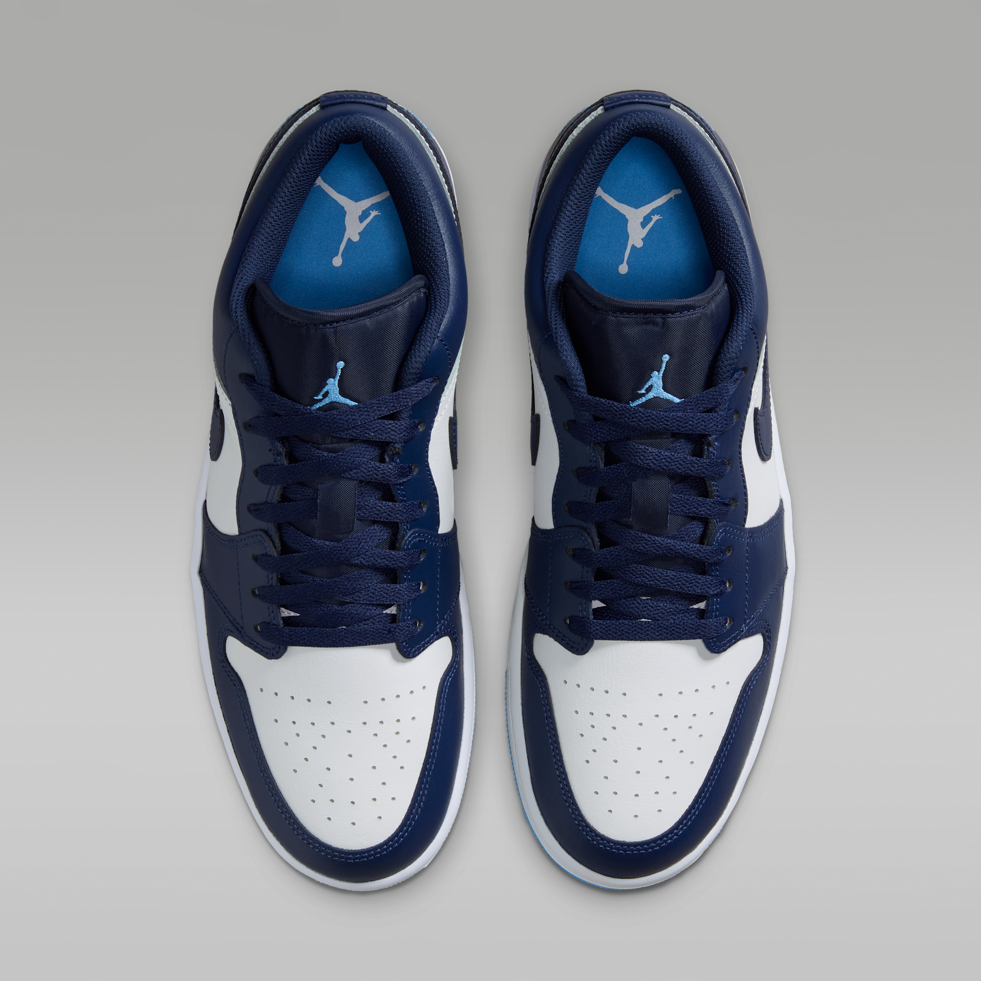 Air Jordan 1 Low - Midnight Navy/Λευκό/University Blue - 4