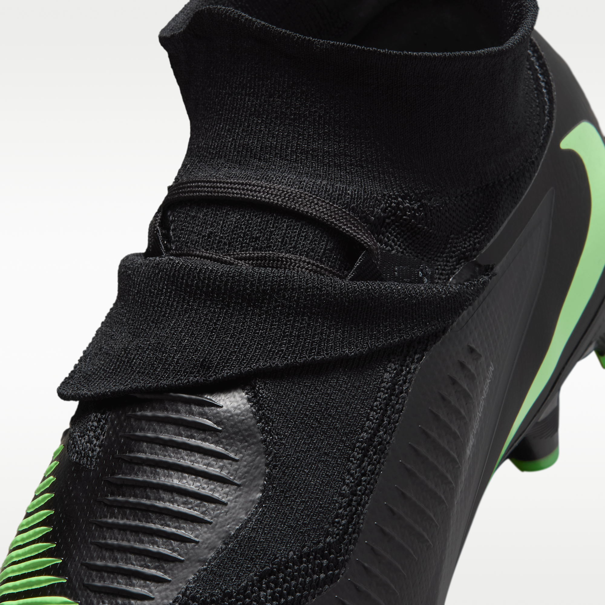 Nike Phantom 6 High Pro - Μαύρο/Μαύρο/Illusion Green - 8