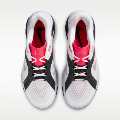 Nike Hybrid RN - Λευκό/Μαύρο/Laser Crimson/Metallic Silver - 4