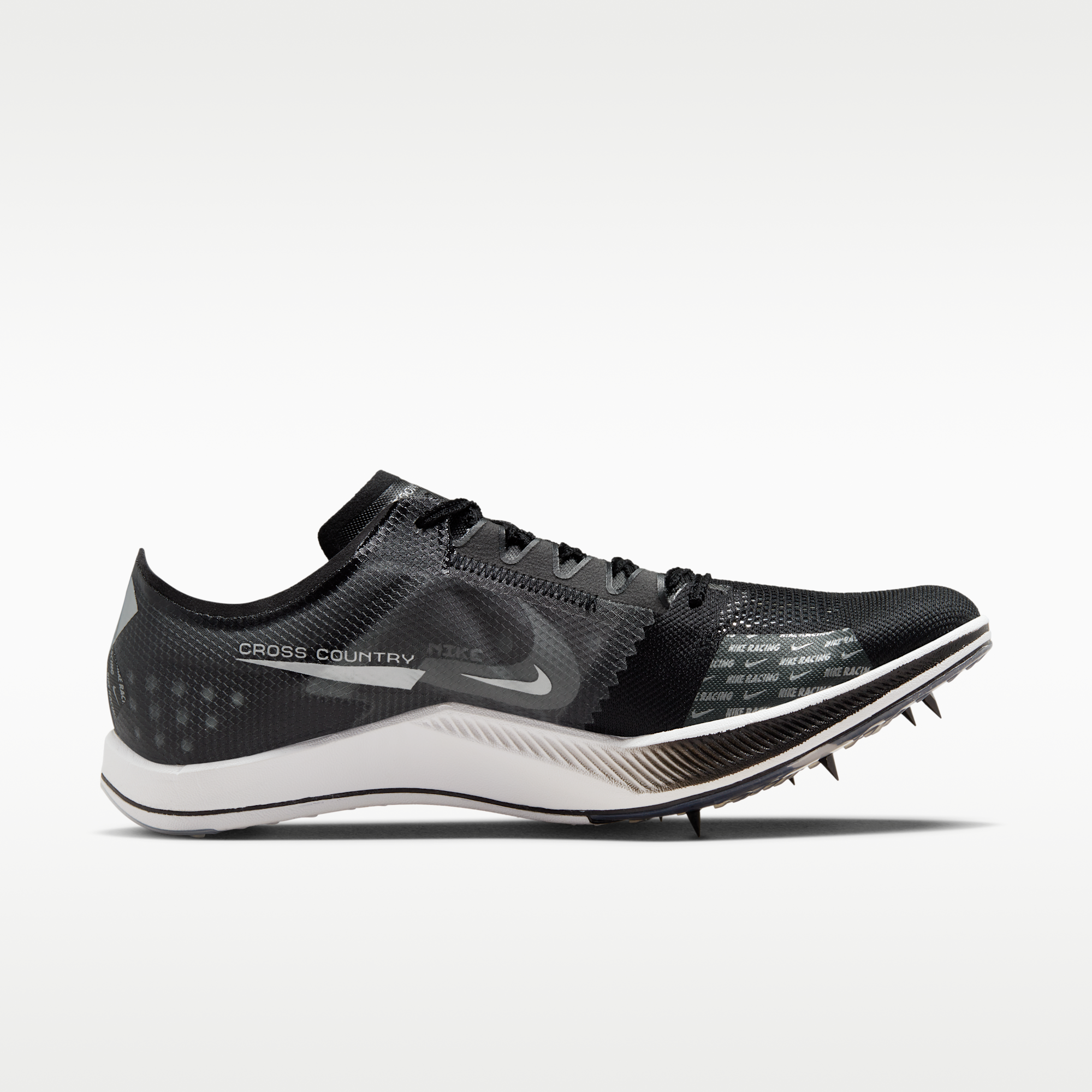 Nike Dragonfly XC - Μαύρο/Dark Smoke Grey/Λευκό/Metallic Silver - 3