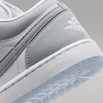 Air Jordan 1 Low - Λευκό/Aluminum/Wolf Grey - 8