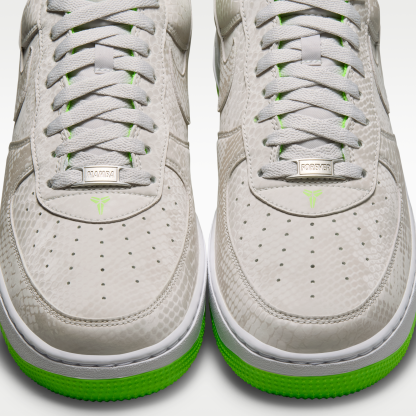 Kobe Air Force 1 Low - Vast Grey/Λευκό/Electric Green - 9