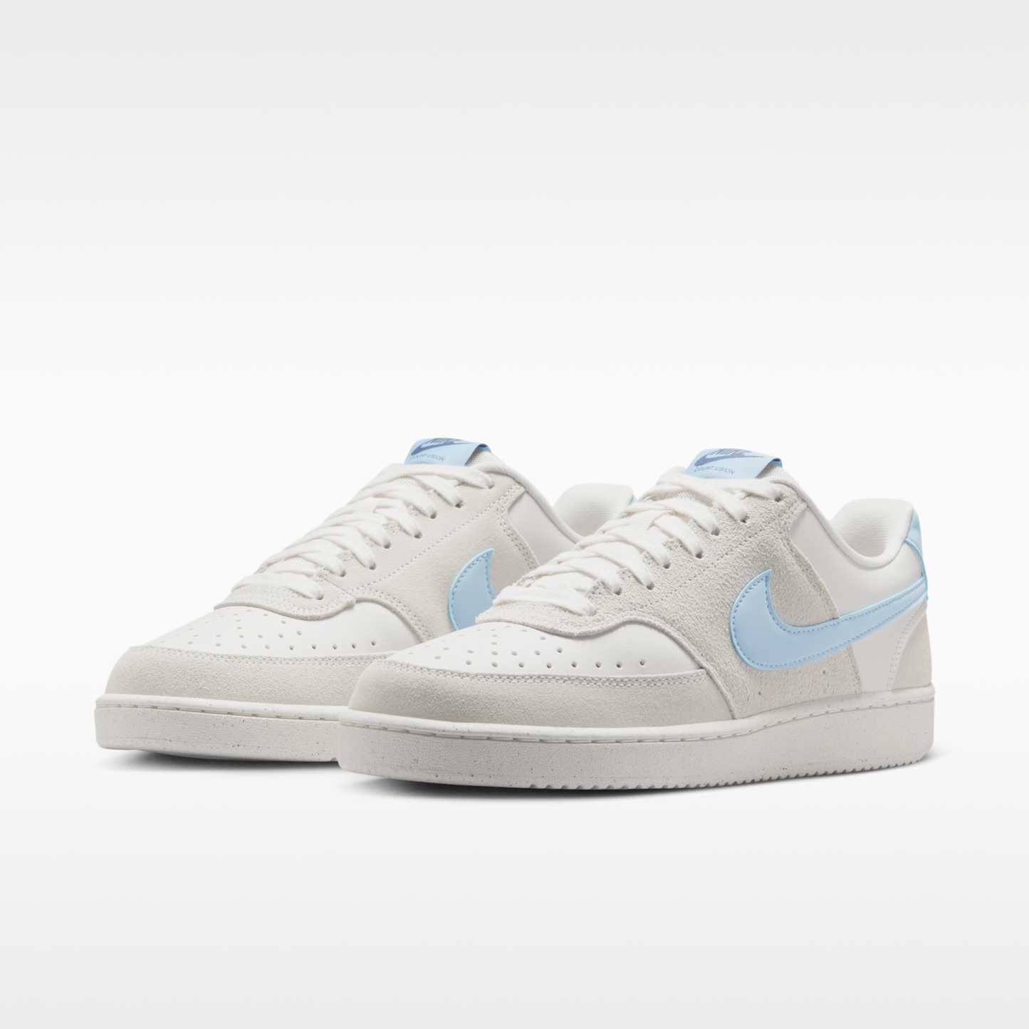 Nike Court Vision Low - Phantom/Light Bone/Diffused Blue/Psychic Blue - 5