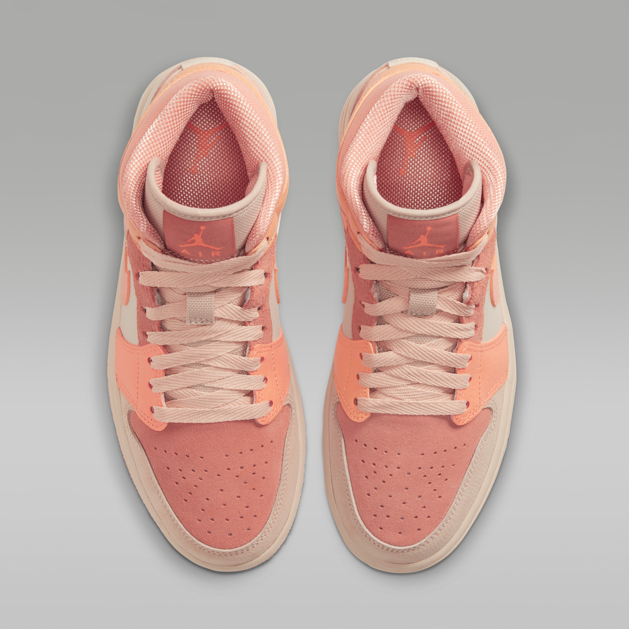 Air Jordan 1 Mid - Atomic Orange/Terra Blush/Shimmer/Apricot Agate - 4