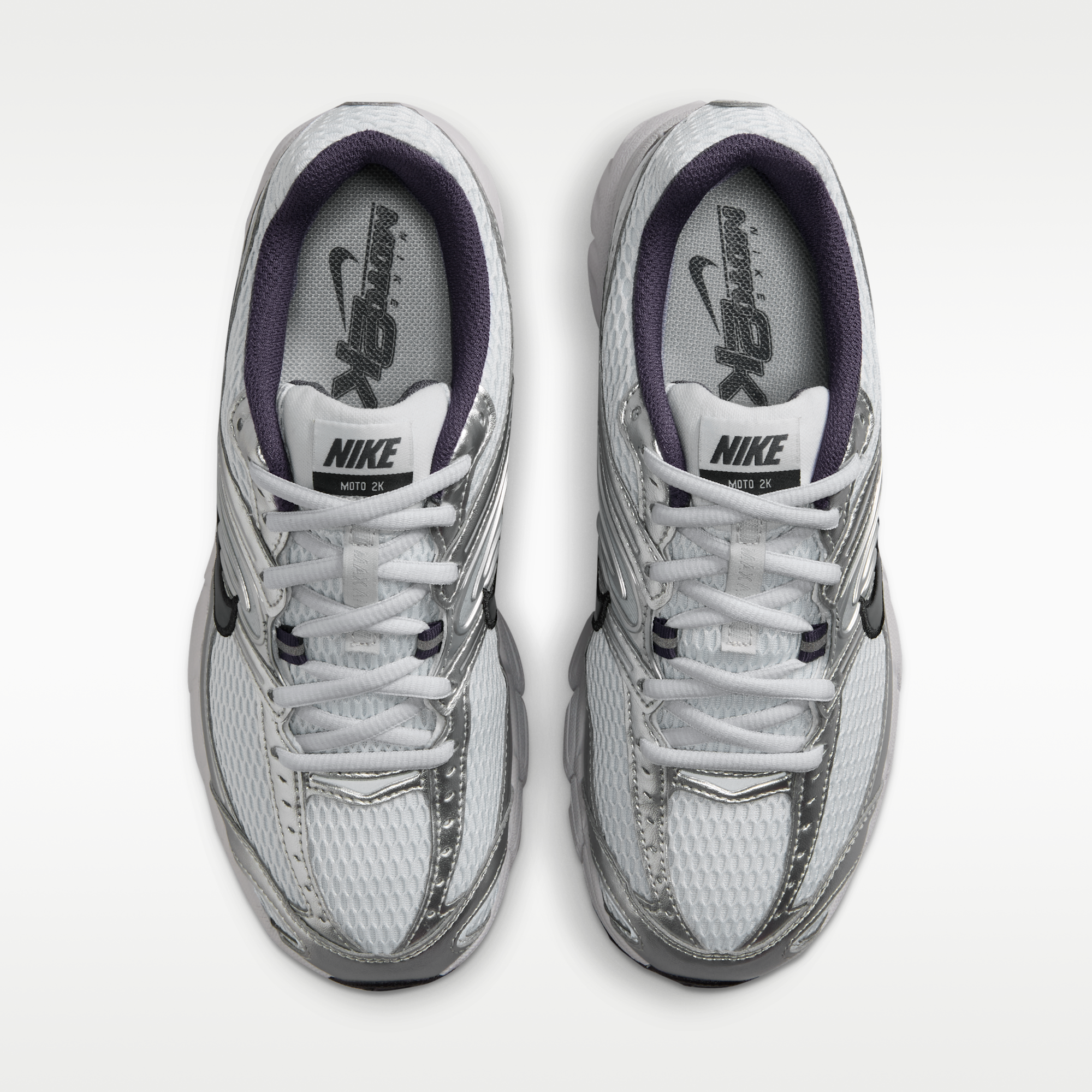 Nike Air Max Moto 2K - Pure Platinum/Metallic Silver/Μαύρο/Gridiron - 4