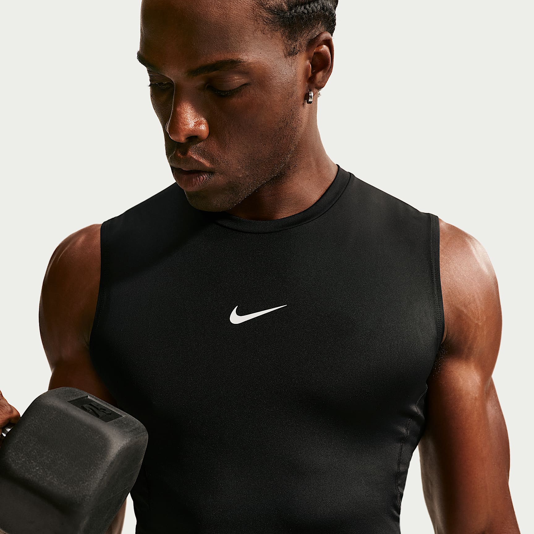 Nike Pro - Nike Pro ärmelloses Dri-FIT Fitnessoberteil mit enger Passform für Herren